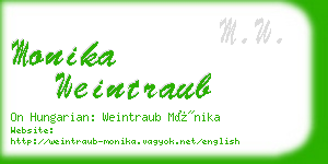 monika weintraub business card